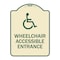 Signmission Designer Series-Wheelchair Accessible Entrance Tan & Green, 24" H, TG-1824-9739 A-DES-TG-1824-9739 - alternate 1